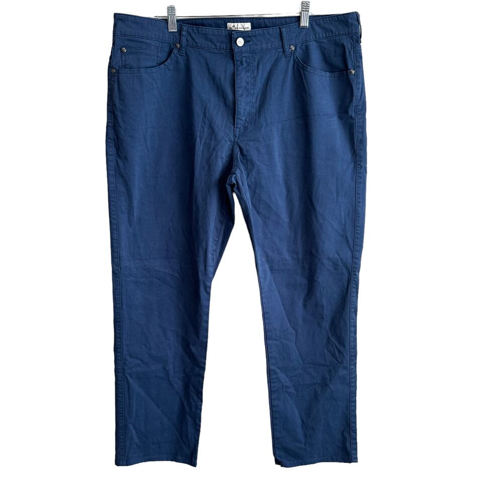 Peter Millar Ultimate Sateen Five-Pocket Chino Casual Pants Navy 40x30